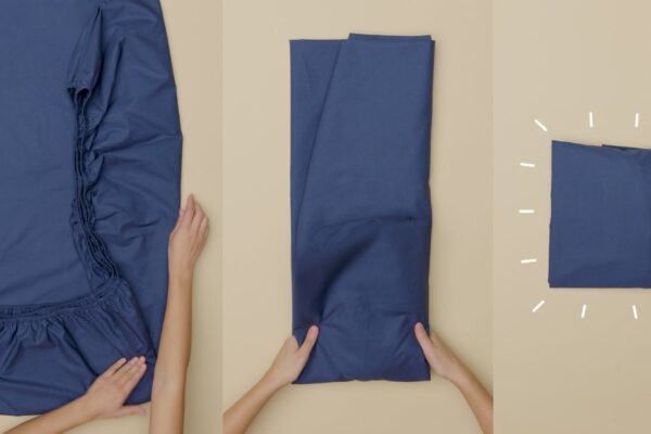 how to fold a fitted sheet