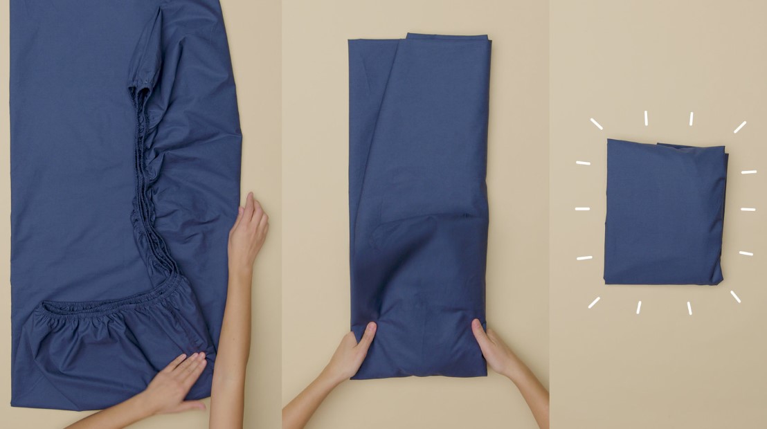 how to fold a fitted sheet