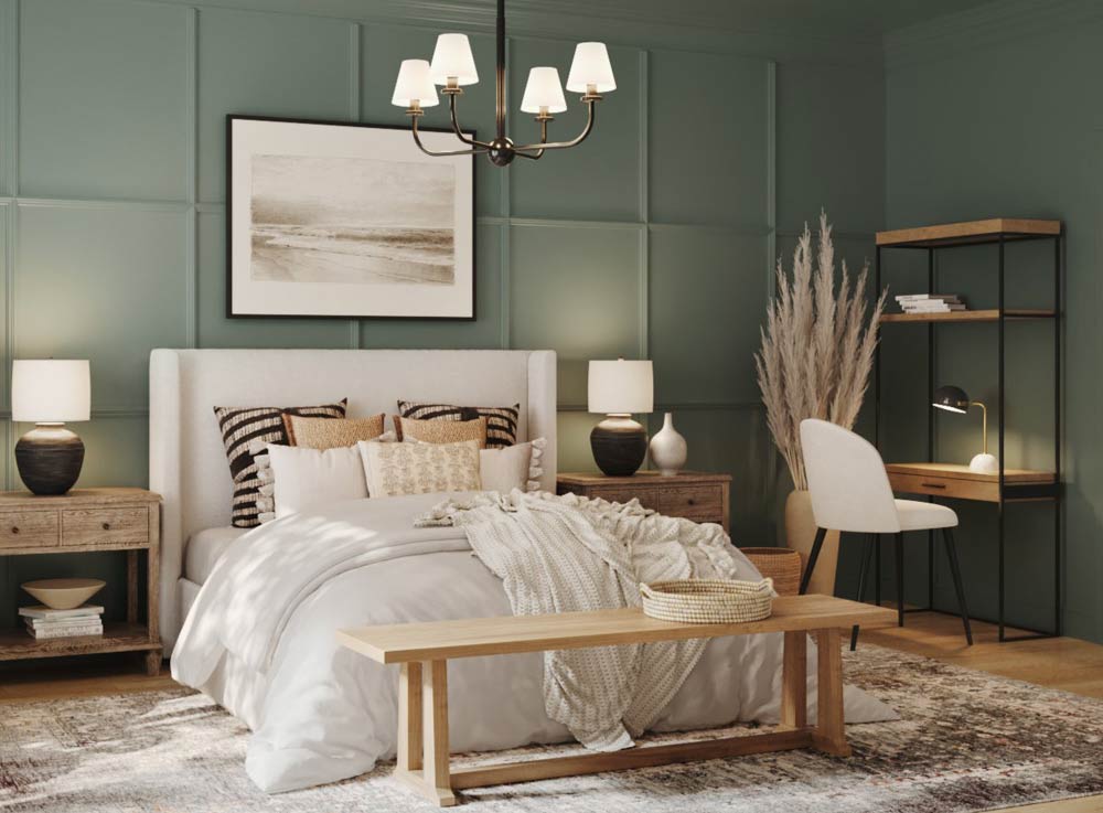 modern sage green bedroom ideas